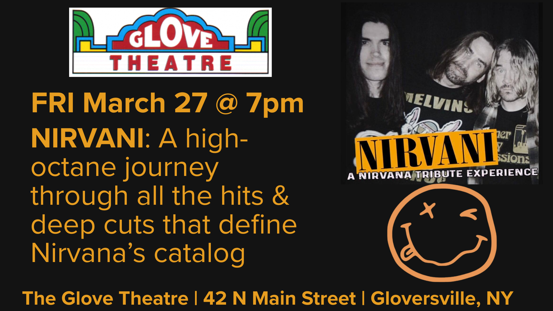 NIRVANI: A NIRVANA TRIBUTE EXPERIENCE — The Glove Theatre